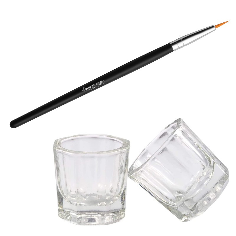 Glamified Dappen Dish Bowl Set of 2 Cup and Eyebrow
