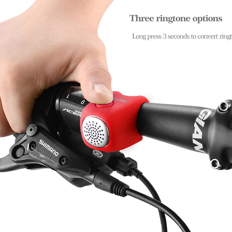 ROCKBROS Electric Cycle Bells Horn Rainproof MTB Bicycle Handlebar Bell