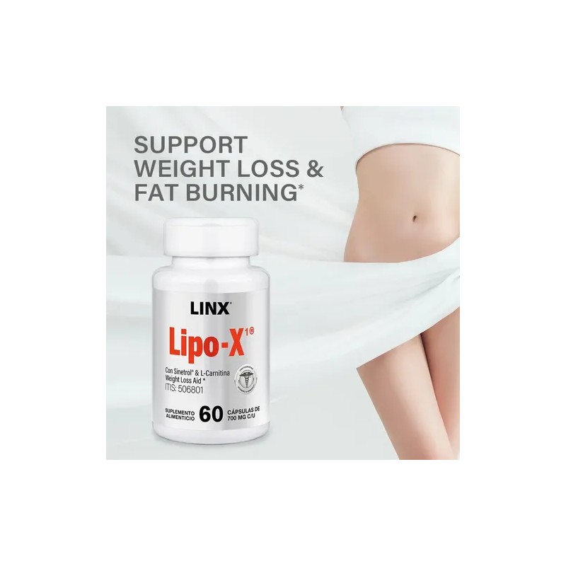 Quemador Grasa Termogénico Lipo-x1 Linx Pérdida De Peso Sabor Sin