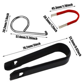 RESTALLADNWEST 6 Pcs Locking Wheel Nut Remover,Wheel Cover Remover,Wheel Bolt Cap Cover Removers tool Set,Tyre Nut Center Cover Cap Puller Tweezers Removal tool,Bolt & Nut Covers Key for Cars