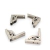 4 Pack Folding Brackets Hidden Cabinet Hardware Connectors 180 Degree