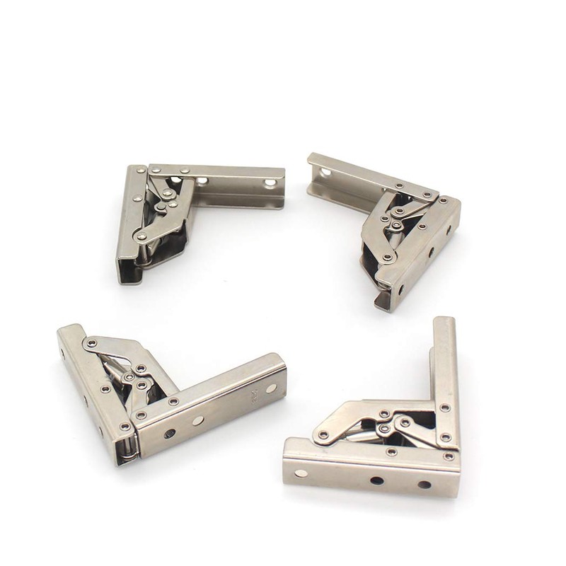 4 Pack Folding Brackets Hidden Cabinet Hardware Connectors 180 Degree