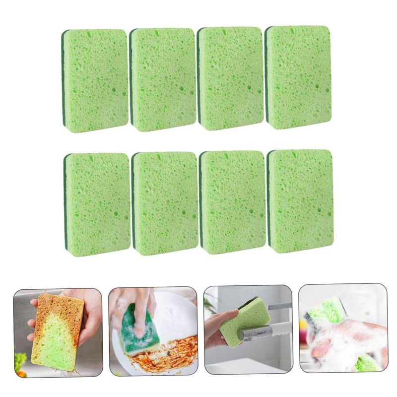 Healeved Dorable Dishwashing Sponge Set Creative Dish Wood Pulp for