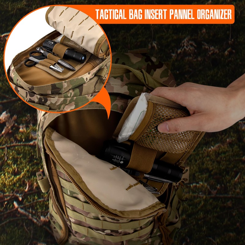 bvya Tactical Bag Insert Modular Panel Organizer Utility Admin Pouch