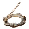 France Luxe Posh Flower Tige Boule Barrette - Onyx
