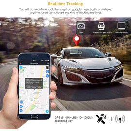 Winnes GPS Tracker 4G 20000 mAh Without Subscription Car GPS Tracker Real Time Tracking via SMS/App/PC Strong Magnetic Waterproof GPS Tracker with Multiple Alarms Free Apps