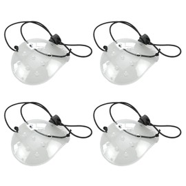 Pack of 4 Transparent Porous Eye Masks, Post-Operative Recovery Eye Mask, Protective Eye Mask, Breathable Eye Mask, Adjustable Eye Mask, Left and Right Eye Mask