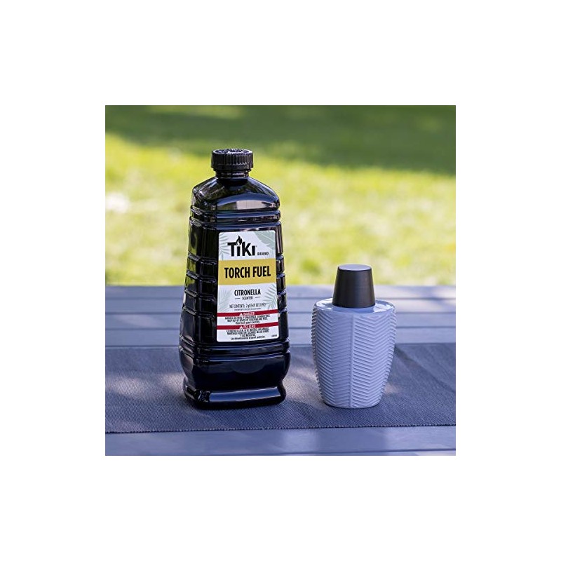 TIKI Citronella Torch Fuel – 1/2 Gallon (64 oz.), Easy