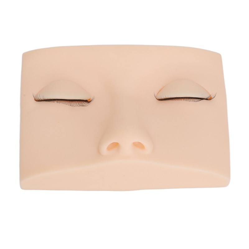 Eyelash Mannequin Head Practice Realistic Half Face Makeup Head Training