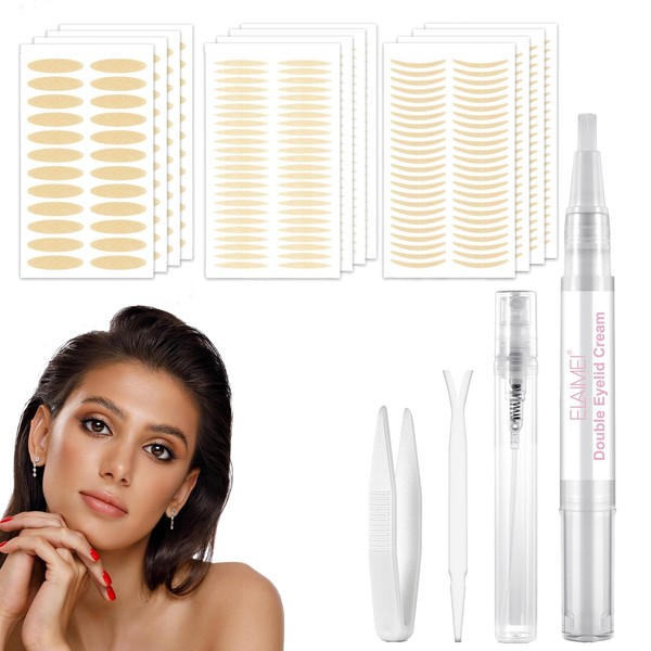 Kpeuuef 480 PCS Eyelid Tape for Hooded Eyes,Ultra-Thin Invisible Eyelid