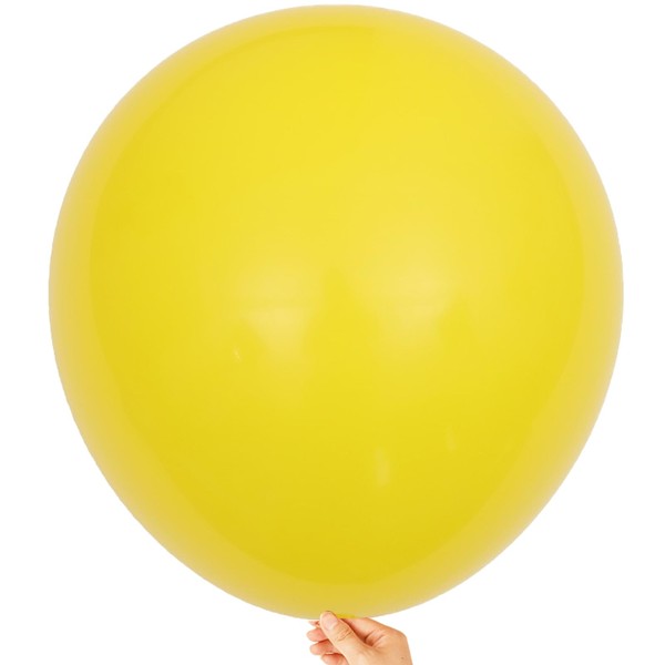 KALOR 18 Inch Yellow Balloons, 10 Pcs Yellow Matte Latex
