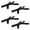 Caylingdee Twig Branch Cabinet Knobs Matte Black Drawer Knobs Dresser