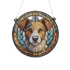 Image Industry Jack Russell Stained Glass Effect Suncatcher - Garden