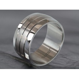 Fly Style® – Wide Band Ring 316L Stainless Steel – Classic Stainless, Stainless Steel