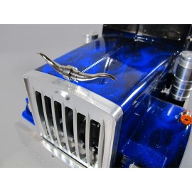 JP Garage Front Hood 7cm Bull Horn Ornament Emblem "Toy" RC Tamiya 1/14 King Grand Hauler