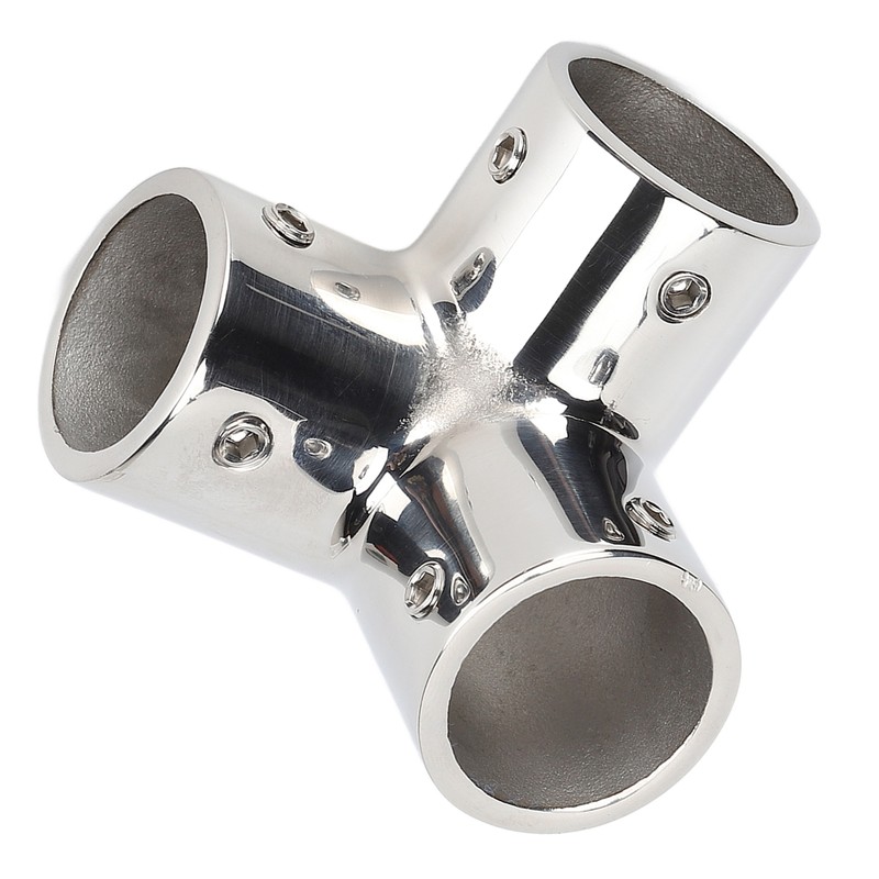 3 Way Corner Tee Joint 316 Stainless Steel Mirror Polished