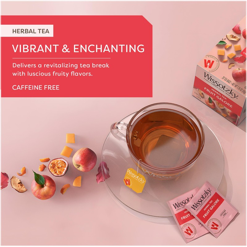 Wissotzky Fruit Galore Herbal Tea (3 Pack - 60 Tea