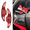 2pcs Steering Wheel Shift Paddle Extension Red ABS Replacement for