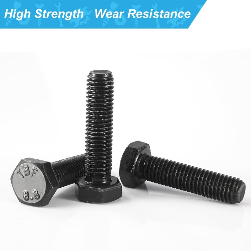 Joamang M8 x 60mm 65mm 70mm 75mm 80mm Hex Bolts,