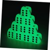 KICHOUSE 10pcs Luminous Dice Playthings Safe Material for Fun Joyful