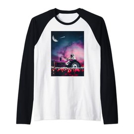 Galaxy Universe space nebula orbit star ship cosmonaut Raglan Baseball Tee