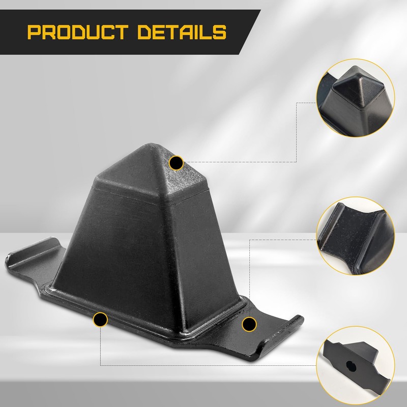 Yukauto 1 Pair Rear Bump Stops, Rear Axle Jounce Bumper