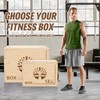 Diagsh Wooden Plyo Box 3 in 1 Step Up Box