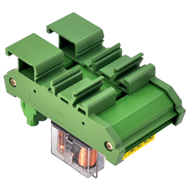 AC/DC 24V Coil 2-SPDT Pluggable Power Relay Module, 16A 250VAC/30VDC