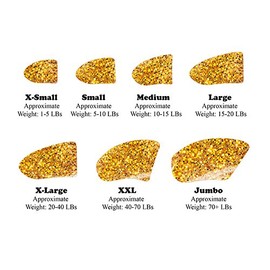 Purrdy Paws Soft Nail Caps for Dog Claws Gold Glitter X-Small