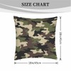 Beabes Pillow Cases Fashion Black Brown Green Camo Seamless Pattern