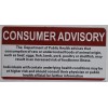 BUILDINGSIGNS.COM Restaurant Consumer Advisory Sign (Double Sided Tape White...REF24-