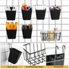 Pelopy 9 Pcs Grid Wall Basket Cup Bin Set 6
