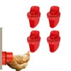 4 Sets DIY Chicken Feeder Rain Proof Poultry Feeder Port