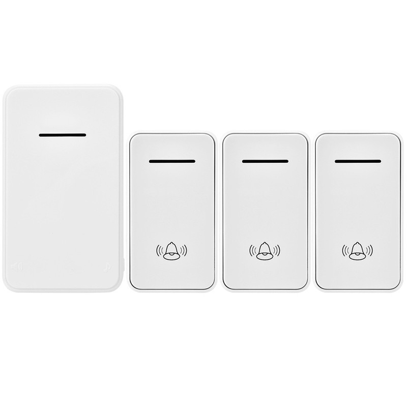 Home Wireless Battery operated Doorbell Waterproof Three to One Doorbell
