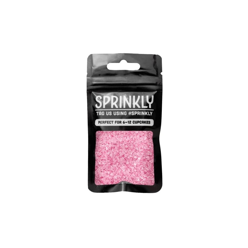 SPRINKLY - Sugar Crystals - Pink - 30g