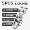 Yetaha 5pcs Toggle Clamp Catch Latches Stainless Steel Adjustable 5610A