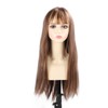 Light Brown Straight Wigs High Temperature Fiber Women Light Brown