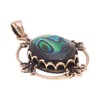 Windalf Roman Paua Shell Pendant Bronze, Bronze, Abalone