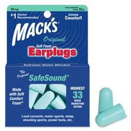 Mack's - Tappi per le orecchie, unisex, 10 paia, colore: Verde menta, confezione da 1