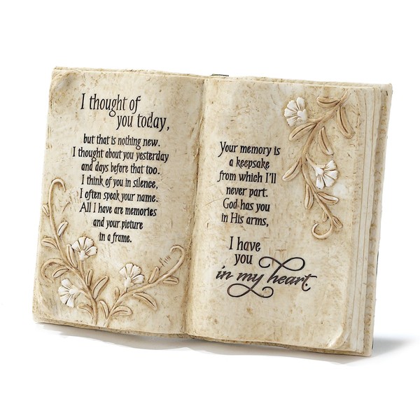 Jozie B 246200 Thought of You Today in Memory Book Shape Plaque