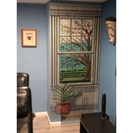 ABeadedCurtain - Window View Beaded Curtain 125 Strands  (+Hanging Hardware)