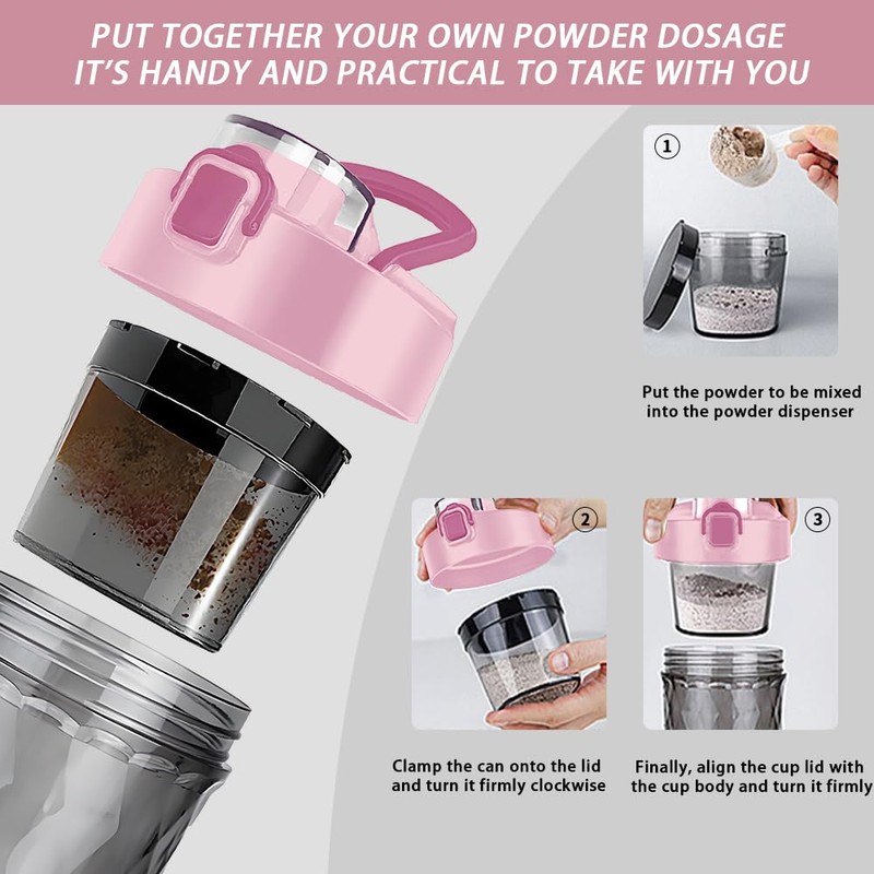 Electric Protein Shaker Bottle, USB Rechargeable Mixing Cup, Water Drink