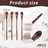 Set of 4 Wooden Spoons, Long Handled Coffee Spoons, Honey