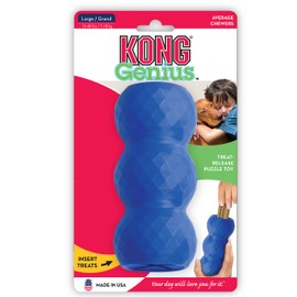 KONG KONG - Genius Mike - Interactive Treat Dispensing Dog Puzzle Toy - For Large Dogs (Assorted Colors)