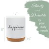 Elanze Designs Happiness is Homemade Ceramic Cork Bottom White Large