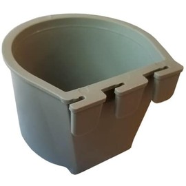 Pinnon Hatch Farms Cage Cups (3pk, Gray) 1 Cup / 8 fl oz Hanging Feed and Water Cage Cups