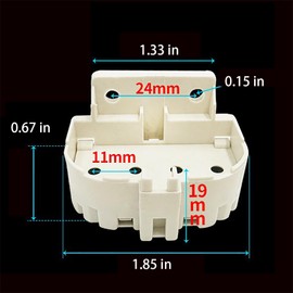 ZHYOHEN 3PCS 2G11 Base Single Head Screw in Light Holder AC 500V 2A UV Lamp 4 Pin Socket Connector Suitable for Incandescent