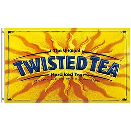 Twisted Tea Flag 3 * 5ft Banner with 2 Brass Grommets Garage Store Decor Wall Man Cave Vibrat Color/HD printing/Polyster Banner