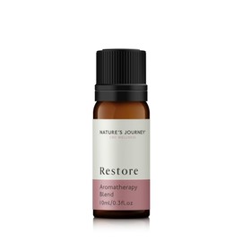 Nature's Journey Aromatherapy 100% Pure Essential Oil Blend 10ml | Restore - Geranium, Petitgrain & Frankincense | Certified Vegan & Cruelty Free