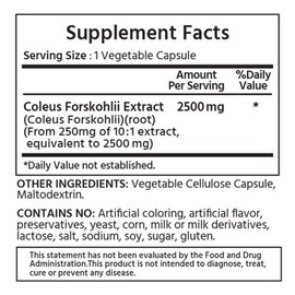 신제품 마이라이프 내추럴스 콜레우스 포스콜린 2500mg 60정 New My Life Naturals Coleus Forskohlii 2500mg 60 Tablets